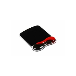 Tappetino per mouse Kensington Duo Gel Wave nero/rosso 62402