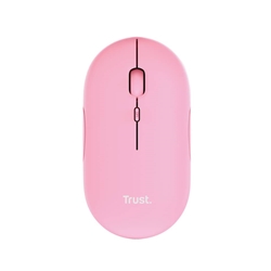 Mouse ultrasottile wireless Trust ricaricabile - rosa - 24125