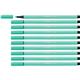 Pennarelli Stabilo Pen 68 tratto 1 mm verde ghiaccio 68/13- conf. 10
