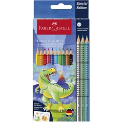 Matite Colour Grip Faber-Castell dinosaurus - conf. 13