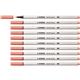 Pennarello Stabilo Pen 68 brush - punta a pennello - M 1 mm rosa chiaro 568/26- conf. 10