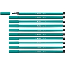 Pennarelli Stabilo Pen 68 tratto 1 mm blu turchese 68/51- conf. 10