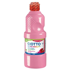 Tempera pronta Giotto Extra Quality in flacone 500 ml rosa - F532806