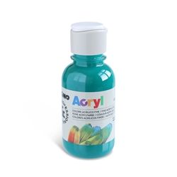 Colore acrilico Primo in bottiglia PET con tappo dosatore 125 ml - 641 verde smeraldo - 402TA125641