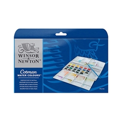 Acquarello tascabile Winson & Newton Cotman 24 mezzi godet assortiti - 0390376- conf. 24