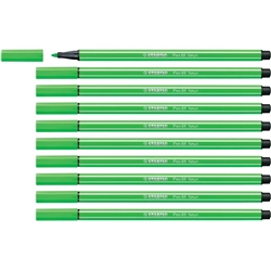 Pennarelli Stabilo Pen 68 tratto 1 mm verde neon 68/033- conf. 10