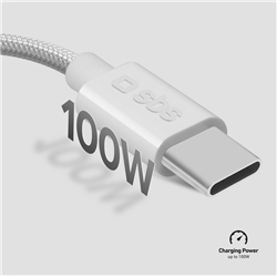 Cavo SBS USB-C/USB-C 3.2 - 100W - 10 Gbps - grigio TECABLETISSUETCC32G