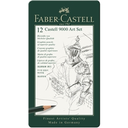 Set matite Faber-Castell 9000 gradazioni da 8B a 2H 12 gradazioni assortite 119065- conf. 12
