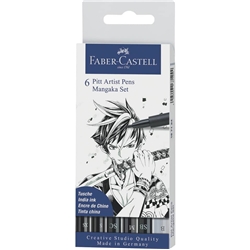 Penna inchiostro pigmentato Faber Castell Pitt Artist - conf. 6