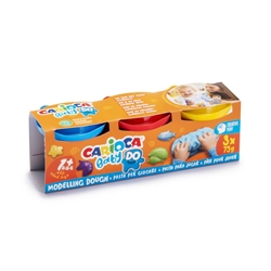 Pasta modellabile colorata Carioca Baby Do 75 g - conf. 3