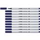 Pennarello Stabilo Pen 68 brush - punta a pennello - M 1 mm blu di prussia - 568/22- conf. 10