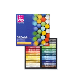 Pastelli ad olio tondi CWR 24 colori assortiti - MY/MOP24- conf. 24