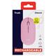 Mouse ultrasottile wireless Trust ricaricabile - rosa - 24125