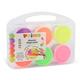 Tempera colori a dita Primo 100 ml valigetta 6 colori assortiti fluo - 2214TD6FLUO- conf. 6