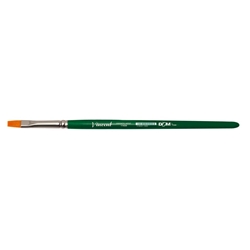 Pennello sintetico piatto DOM Vincent manico corto