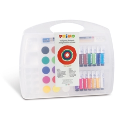 Valigia di tempere e accessori Primo in plastica 272CS2