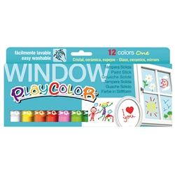 Playcolor tempera solida per vetri in stick 10 g