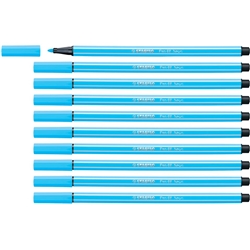 Pennarelli Stabilo Pen 68 tratto 1 mm blu neon 68/031- conf. 10