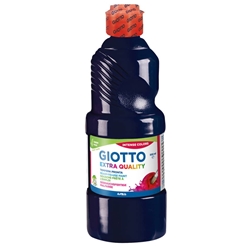 Tempera pronta Giotto Extra Quality in flacone 500 ml nero - F53282400