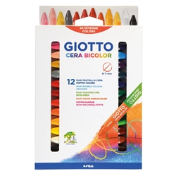 Pastelli a cera Giotto Bicolor - conf. 12