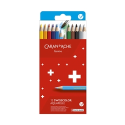 Matite colorate acquerellabili Carand'Ache Swisscolor- conf. 12