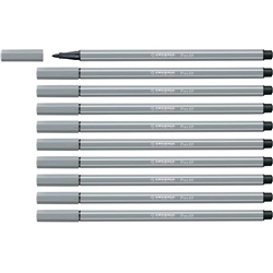 Pennarelli Stabilo Pen 68 tratto 1 mm grigio freddo medio 68/95- conf. 10