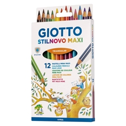 Matite colorate Giotto Stilnovo Maxi - conf. 12