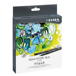 Pennarelli Lyra Aqua Brush Duo 36 colori assortiti L6521360- conf. 36