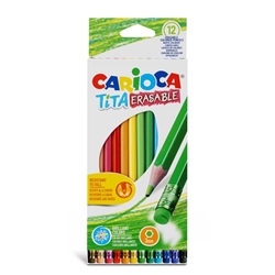 Matite colorate cancellabili Carioca Tita Ø 3 mm - conf. 12