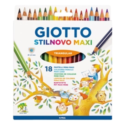 Matite colorate Giotto Stilnovo Maxi - conf. 18