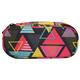 Astuccio ovalino con cerniera piccolo Donau 21x5,5x10,5 cm motivo triangolo colorato - 322131082