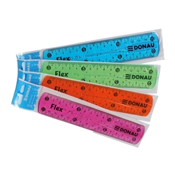 Righello trasparente Donau flex assortito 15 cm 322140099 - conf. 12