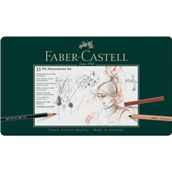 Set metallo Faber Castell Monochrome belle arti large - conf. 33