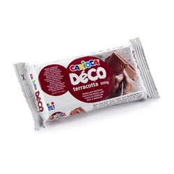 Panetto pasta da modellare Carioca Decò 500 g terracotta 30996/21