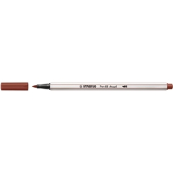Pennarello Stabilo Pen 68 brush - punta a pennello - M 1 mm terra di siena - 568/75- conf. 10