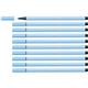 Pennarelli Stabilo Pen 68 tratto 1 mm blu ghiaccio 68/11- conf. 10