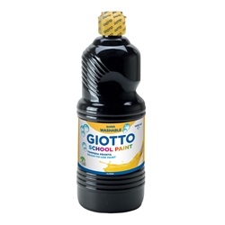 Tempera pronta Giotto School Paint in flacone 1 L nero - F535524