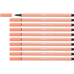 Pennarelli Stabilo Pen 68 tratto 1 mm albicocca 68/26- conf. 10