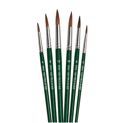 Pennello punta tonda Lebez - pelo di bue - serie N.10 - conf. 12