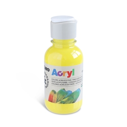 Colore acrilico Primo in bottiglia PET con tappo dosatore 125 ml - 201 giallo - 402TA125201