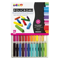 Gessi policromi quadrati Deco Gessopastello - colori assortiti - conf. 24