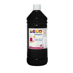 Tempera Deco Deco in flacone da 500 ml nero PF550/02