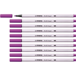 Pennarello Stabilo Pen 68 brush - punta a pennello - M 1 mm lilla 568/58- conf. 10