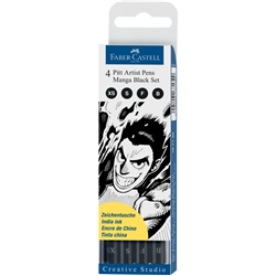 Penna inchiostro pigmentato Faber Castell Pitt Artist - conf. 4