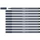 Pennarelli Stabilo Pen 68 tratto 1 mm grigio payne 68/98- conf. 10