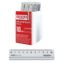 Righelli in alluminio 10 cm Arda - conf. 15