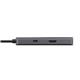 Adattatore multiporta Trust USB-C 6in1 in alluminio argento - 24968