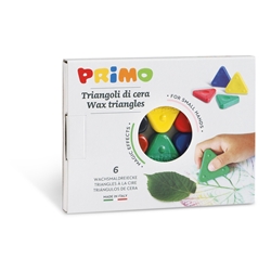 Triangoli di cera Primo 5 mm colori assortiti - conf. 6