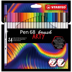 Pennarello Stabilo Arty Line Pen 68 brush punta a pennello - conf. 24