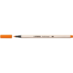 Pennarello Stabilo Pen 68 brush - punta a pennello - M 1 mm vermiglio pallido - 568/30- conf. 10